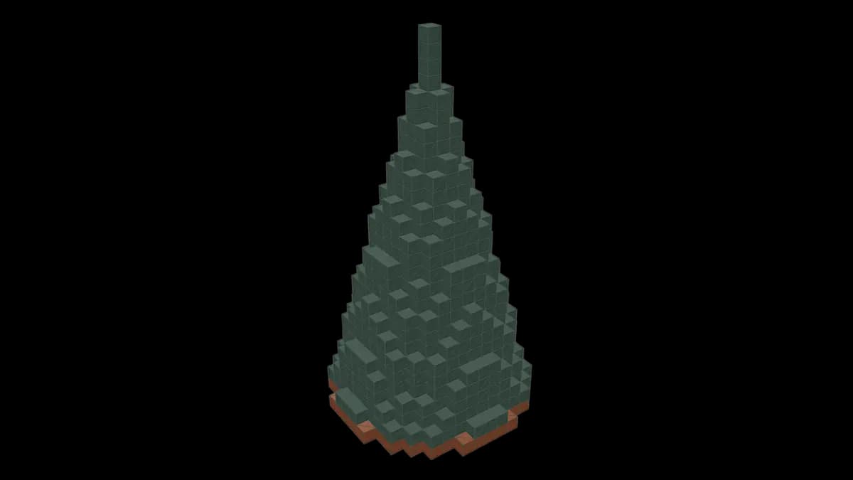Minecraft spire roof generator preview